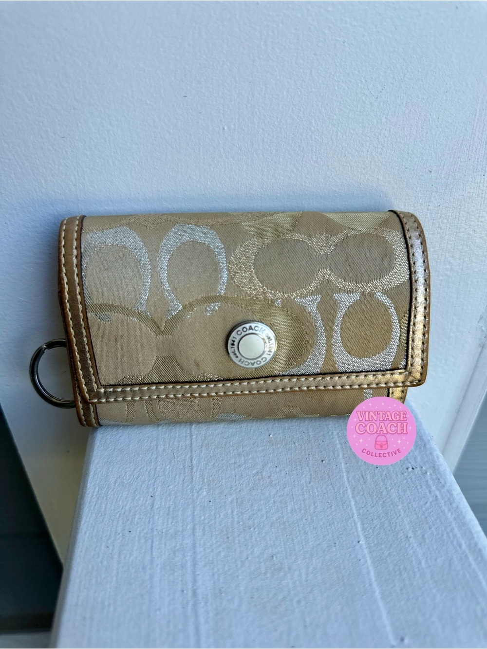 Coach optic glitter wallet